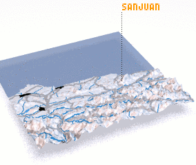 3d view of San Juan