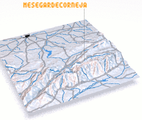 3d view of Mesegar de Corneja