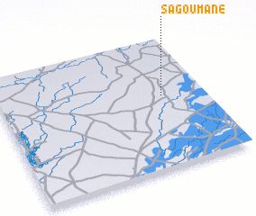 3d view of Sagoumané