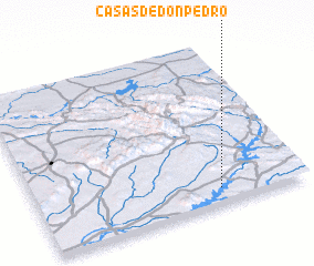 3d view of Casas de Don Pedro