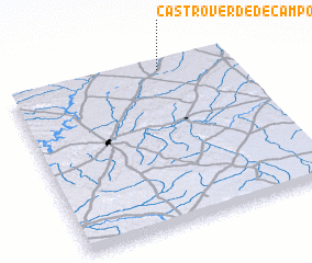 3d view of Castroverde de Campos