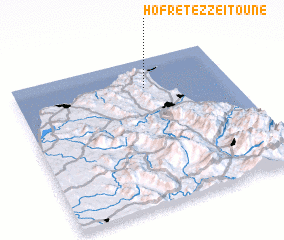 3d view of Hofret ez Zeïtoune