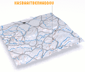 3d view of Kasba Aït Ben Haddou