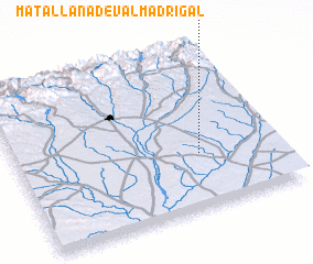 3d view of Matallana de Valmadrigal