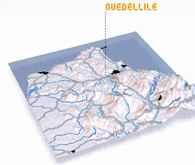 3d view of Oued el Lile