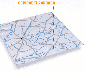 3d view of Espino de la Orbada