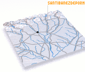 3d view of Santibáñez de Porma