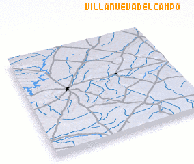 3d view of Villanueva del Campo