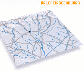 3d view of Valencia de Don Juan