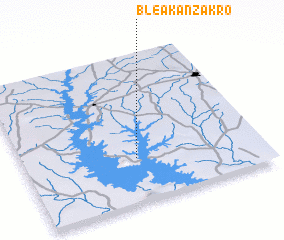 3d view of Blé Akanzakro