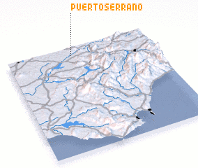 3d view of Puerto Serrano