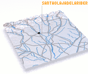 3d view of Santa Olaja de la Ribera