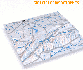 3d view of Siete Iglesias de Tormes