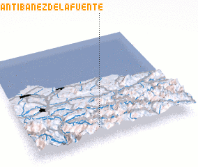 3d view of Santibáñez de la Fuente