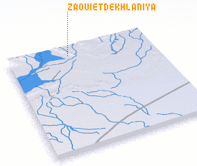 3d view of Zâouïet Dekhlâniyâ