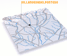 3d view of Villanueva del Pontedo