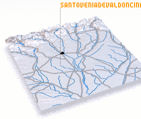 3d view of Santovenia de Valdoncina