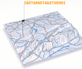 3d view of Santa Marta de Tormes