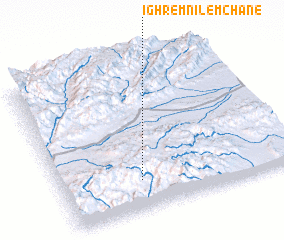 3d view of Ighrem nʼIlemchane