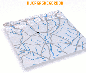 3d view of Huergas de Gordón