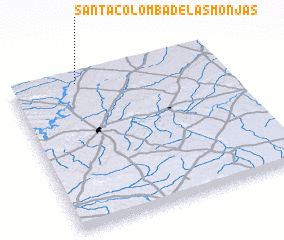 3d view of Santa Colomba de las Monjas