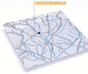 3d view of Chozas de Abajo