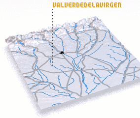 3d view of Valverde de la Virgen