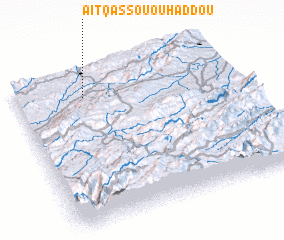 3d view of Aït Qassou Ou Haddou
