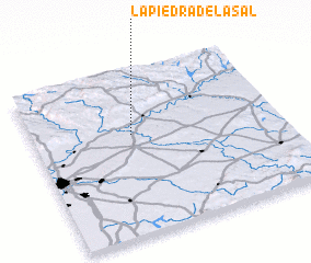 3d view of La Piedra de la Sal