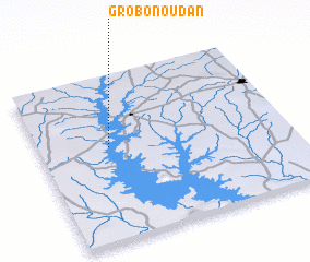 3d view of Grobonou Dan