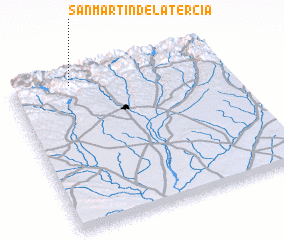 3d view of San Martín de la Tercia