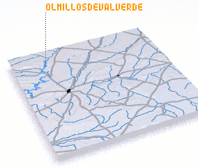 3d view of Olmillos de Valverde