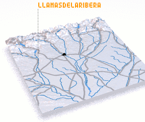 3d view of Llamas de la Ribera