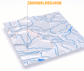 3d view of Zaouia el Menjoub