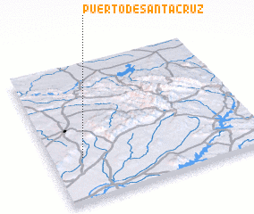 3d view of Puerto de Santa Cruz