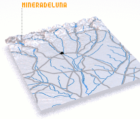 3d view of Miñera de Luna