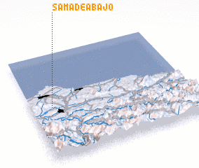 3d view of Sama de Abajo