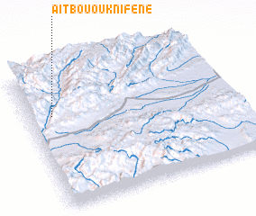 3d view of Aït Bou Ouknifène