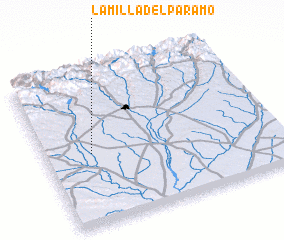 3d view of La Milla del Páramo