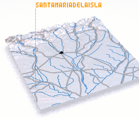 3d view of Santa María de la Isla