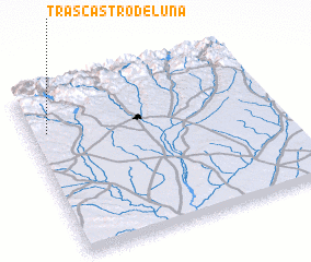 3d view of Trascastro de Luna