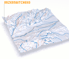 3d view of Imizer nʼAït Cheko