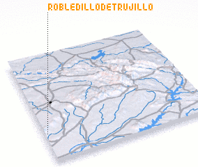 3d view of Robledillo de Trujillo