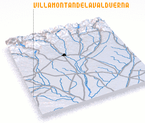 3d view of Villamontán de la Valduerna