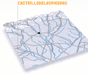 3d view of Castrillo de las Piedras