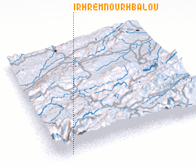 3d view of Irhrem nʼ Ourhbalou