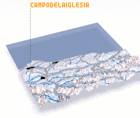 3d view of Campo de la Iglesia