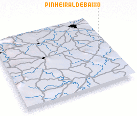 3d view of Pinheiral de Baixo