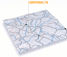 3d view of Campina Alta