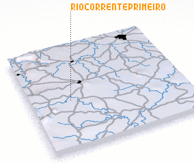 3d view of Rio Corrente Primeiro